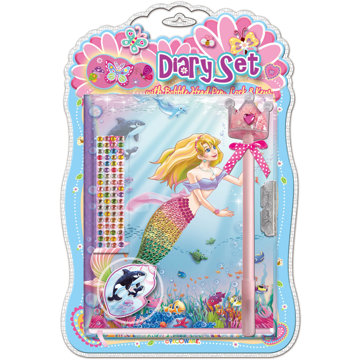 Alltoys Deník set s tužkou Mořská víla