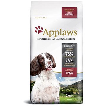 

Applaws granule Adult Small & Medium Breed Kuře s jehněčím 2 kg