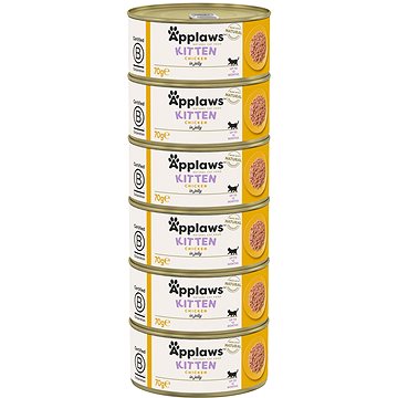 

Applaws konzerva Kitten Kuře v želé pro koťata 6 × 70 g