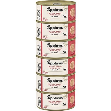 

Applaws konzerva Kuřecí prsa a kachna 6 × 70 g