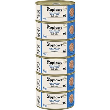 

Applaws konzerva Tuňák a krab 6 × 70 g