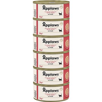 

Applaws konzerva Kuřecí prsa a kachna 6 × 156 g