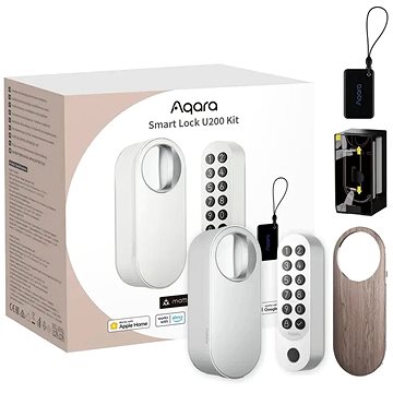 

AQARA Smart Lock U200 Kit (EL-D02DS), bílý