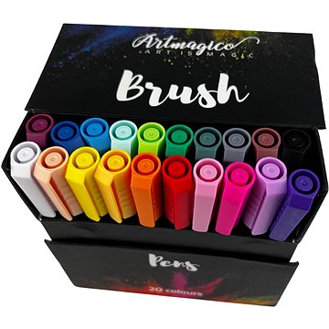 

Artmagico Brush pens 20 ks základních barev