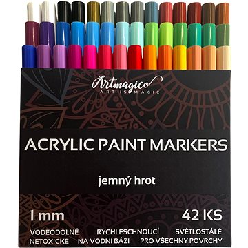 

Artmagico Akrylový popisovač s jemným hrotem (1 mm) 42 ks