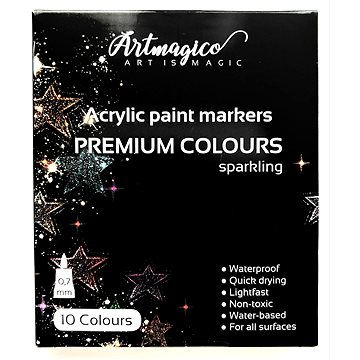 

Artmagico Akrylový popisovač s extra jemným hrotem třpytivé