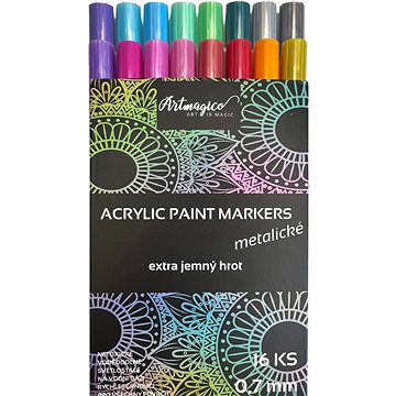 

Artmagico Akrylový popisovač s extra jemným hrotem metalické