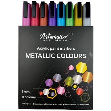 

Artmagico Akrylový fix s jemným hrotem metalické