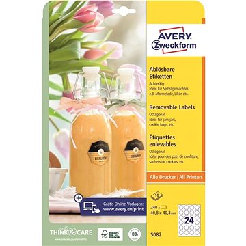 

Avery Zweckform 5082 Osmihranné samolepící etikety