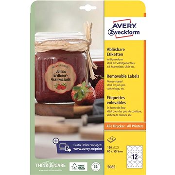 

Avery Zweckform 5085 Samolepící etikety tvaru květiny