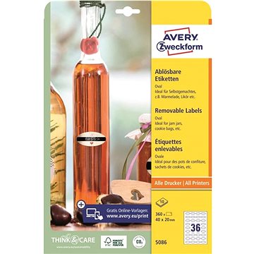 Avery Zweckform 5086 Oválné samolepící etikety