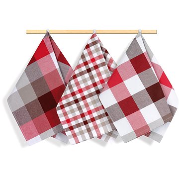 

BELLATEX utěrka, sada 3 ks, 50 × 70, 156 kostka červená