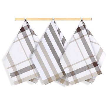 

BELLATEX utěrka, sada 3 ks, 50 × 70, 157 kostka béžová, hnědá