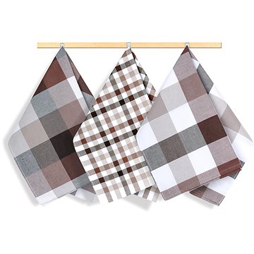 

BELLATEX utěrka, sada 3 ks, 50 × 70, 158 kostka hnědá