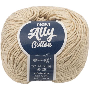

Bellatex Ally cotton 50g, 034 šampaň