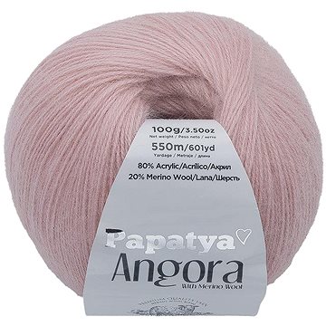 

Bellatex Angora Merino Papatya 100g, 4420 starorůžová