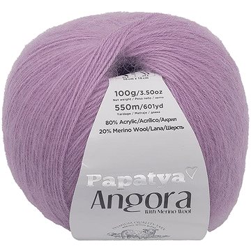 

Bellatex Angora Merino Papatya 100g, 5410 fialová
