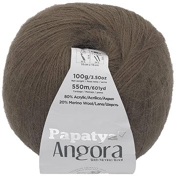 

Bellatex Angora Merino Papatya 100g, 9270 hnědá