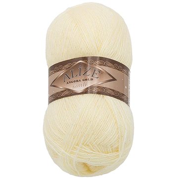 

Bellatex Angora Gold Simli 100g, 01 vanilková