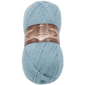 

Bellatex Angora Gold Simli 100g, 114 modrošedá
