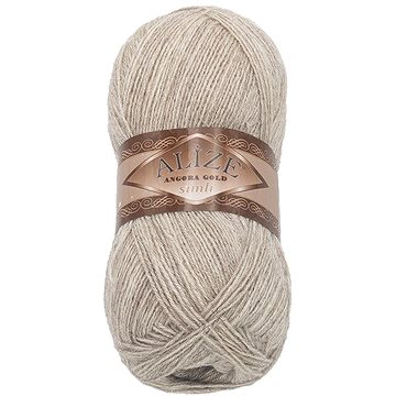 

Bellatex Angora Gold Simli 100g, 152 béžová