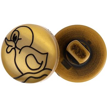 

Knoflíky Žirovnice Knoflík 1,5 cm kačenka na zlaté, 316834, sada 6 ks