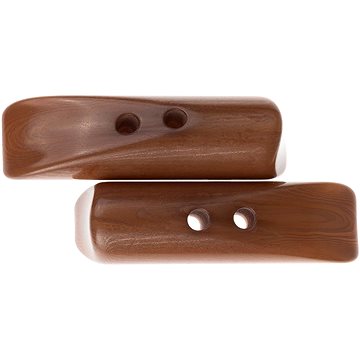 

Knoflíky Žirovnice Knoflík 5 × 1,5 cm hnědý váleček, 366372, sada 3ks