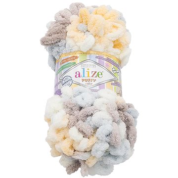 

Vlnika Puffy color 100 g, 6463 bílá, sv.modrá, béžová, sv.hnědá