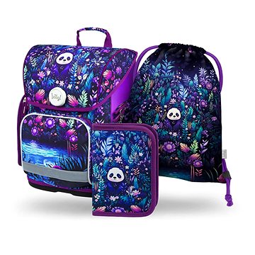 

BAAGL 3 Set Ergo Jungle Panda: aktovka, penál, sáček