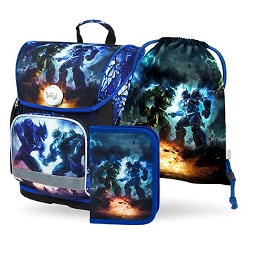 

BAAGL 3 Set Ergo Roboti: aktovka, penál, sáček
