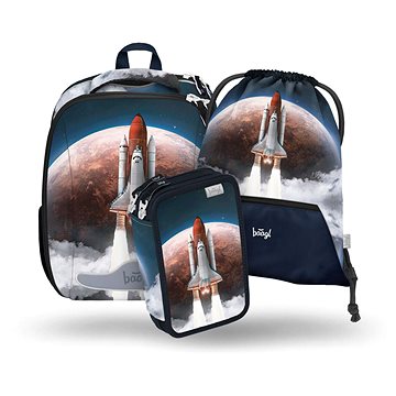 BAAGL 3 SET Shelly Space Shuttle: aktovka, penál, sáček