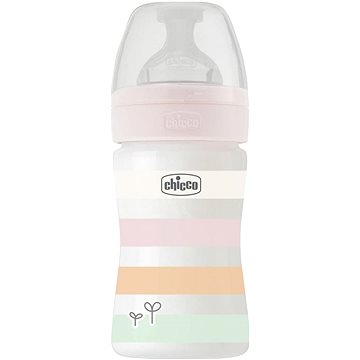 

CHICCO Láhev kojenecká Well-being silikon 150 ml děvče