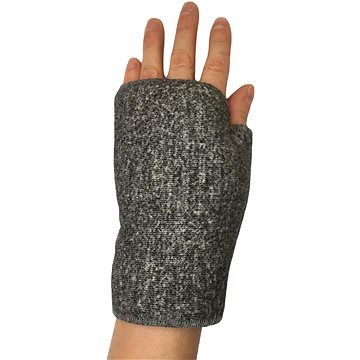 

Babička Ovečková Elastická ortéza z ovčí vlny merino na zápěstí tmavě šedá S/M