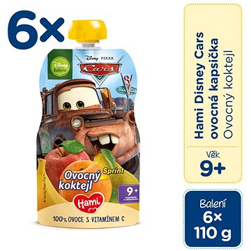 

Hami Disney Cars Ovocný koktejl 6× 110 g