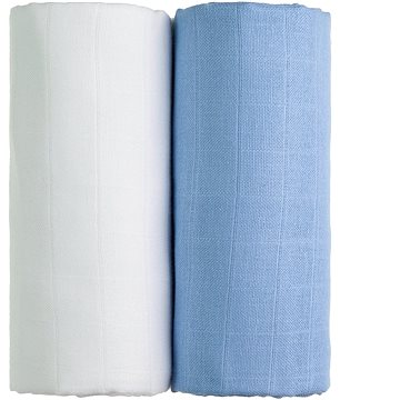 

T-TOMI TETRA Osušky 2 ks white + blue