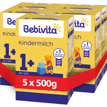 

BEBIVITA 1+ pokračovací kojenecká výživa 5× 500 g