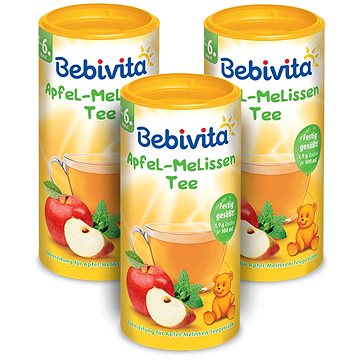 

BEBIVITA Jablečno-meduňkový čaj 3× 200 g