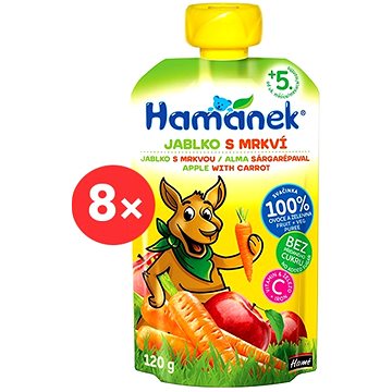 

HAMÁNEK jablko s mrkví 8× 120 g