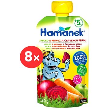 

HAMÁNEK jablko s mrkví a červenou řepou 8× 120 g