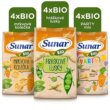

Sunar BIO dětské křupky mix karton 12× 45 g