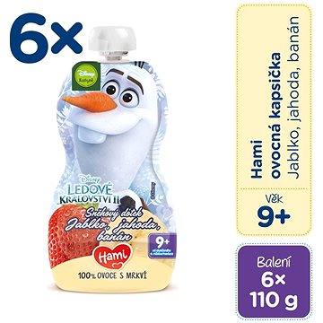 

Hami Disney Frozen Olaf - Jablko, Jahoda, Banán 6× 110 g