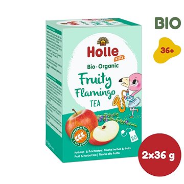 HOLLE Bio Ovocný Flamingo čaj s fenyklem  2× 30 g - Dětský čaj