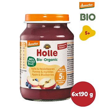 

HOLLE BIO Jablko a borůvka 6× 190 g