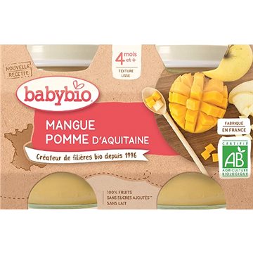 

BABYBIO Jablko a mango 2× 130 g
