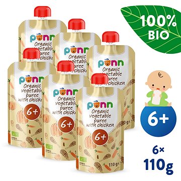 

SALVEST Ponn BIO Kuřátko se zeleninovým pyré 6× 110 g
