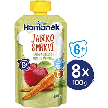 

HAMÁNEK Jablko s mrkví 8× 100 g