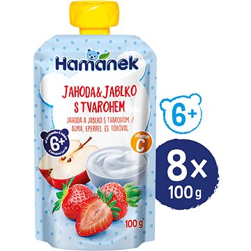 

HAMÁNEK Jahoda a tvaroh 8× 100 g