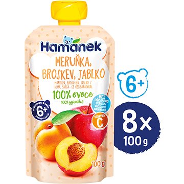 

HAMÁNEK Broskev a meruňka 8× 100 g