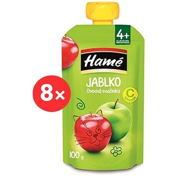 HAMÉ Jablko 8× 100 g - Kapsička pro děti