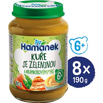 

HAMÁNEK Kuře se zeleninou a bramborem 8× 190 g